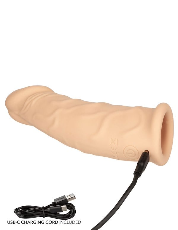 Performance Maxx Rechargeable Vibrating Extension 7 Inch ALT4 view Color: CAR