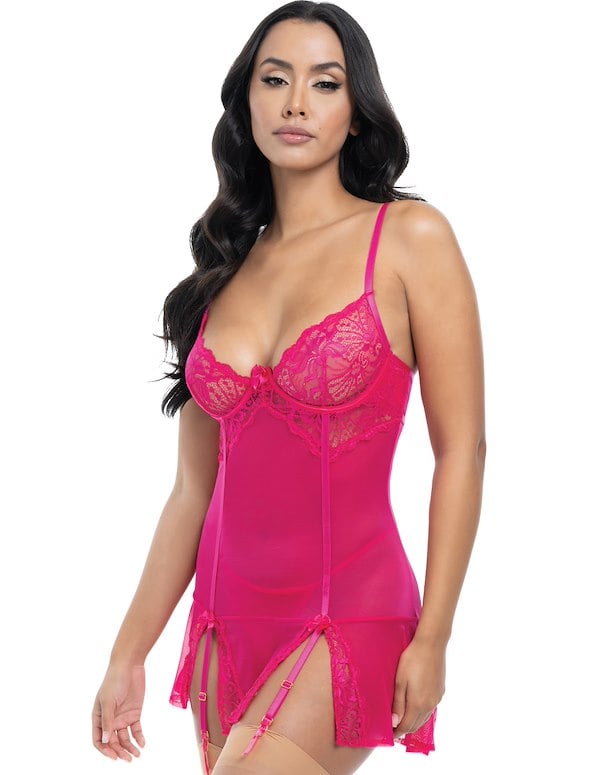 Milana Fitted Underwire Babydoll ALT2 view Color: HP
