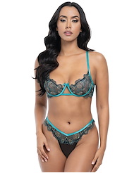 Front view of FINA EMBROIDERED 2PC SET