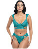 Additional TROPICAL GREEN view of product FARAH BRA AND PANTY WITH CUT OUT DETAILS with color code GR
