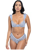 Additional BRUNNERA BLUE view of product JESSIE BRA TOP WITH CAP SLEEVE AND RUFFLE PANTY SET with color code LB