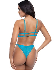 Alternate back view of RAYA STRAPPY BRA AND PANTY SET