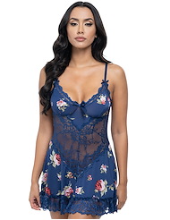 Front view of ROSALIE SOFT CUP BABYDOLL
