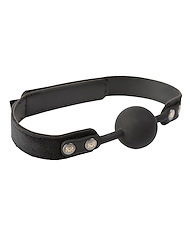 Alternate front view of SEI MIO - STRICTLY COME QUIETLY - SOFT STRAP SILICONE BALL GAG