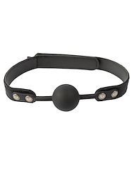 Alternate back view of SEI MIO - STRICTLY COME QUIETLY - SOFT STRAP SILICONE BALL GAG