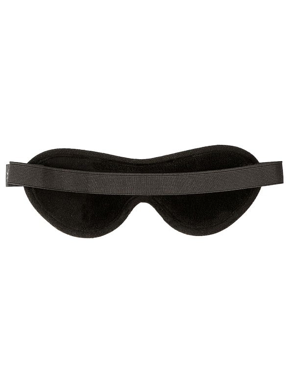 Sei Mio - Eyes Wide Shut - Soft Velvet Blindfold ALT1 view Color: BK