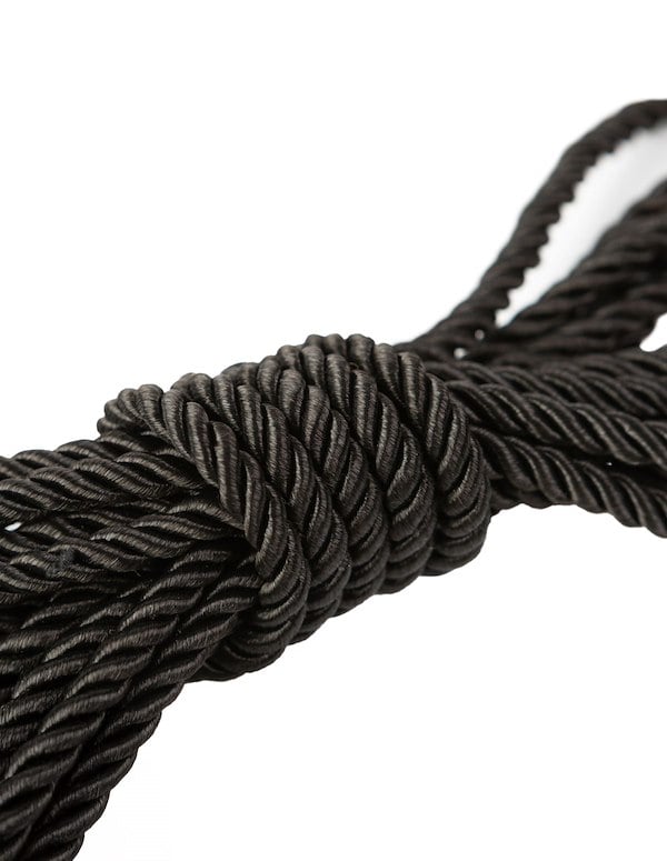SEI MIO - KNOT IN CONTROL - 10M SILKY BONDAGE ROPE ALT1 view Color: BK