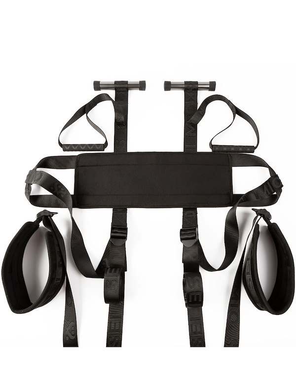 Sei Mio - Behind Closed Doors - Adjustable Door Hanging Sex Swing ALT1 view Color: BK