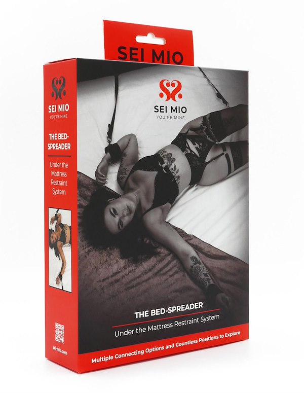 SEI MIO - THE BEDSPREADER - UNDER THE MATTRESS RESTRAINT SYSTEM ALT2 view Color: BK
