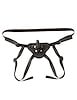 Additional BLACK view of product SEI MIO - PERFECTLY PEGGED - BEGINNERS STRAP-ON HARNESS AND 5" DILDO with color code BK