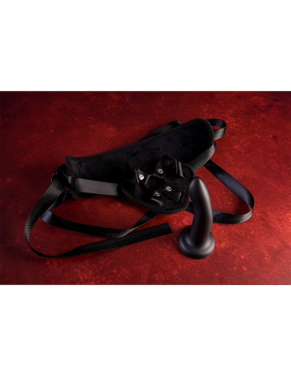 SEI MIO - STRAPPERS DELIGHT - BEGINNERS STRAP-ON HARNESS ALT6 view Color: BK