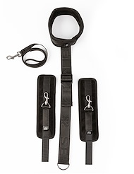 Alternate back view of SEI MIO - NECK FIRMLY IN CHECK - ADJUSTABLE NECK & WRIST RESTRAINT KIT