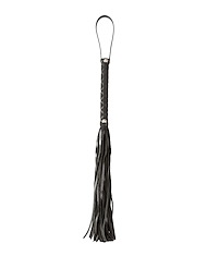 Front view of SEI MIO - PRIMED FOR PUNISHMENT - FAUX LEATHER FLOGGER