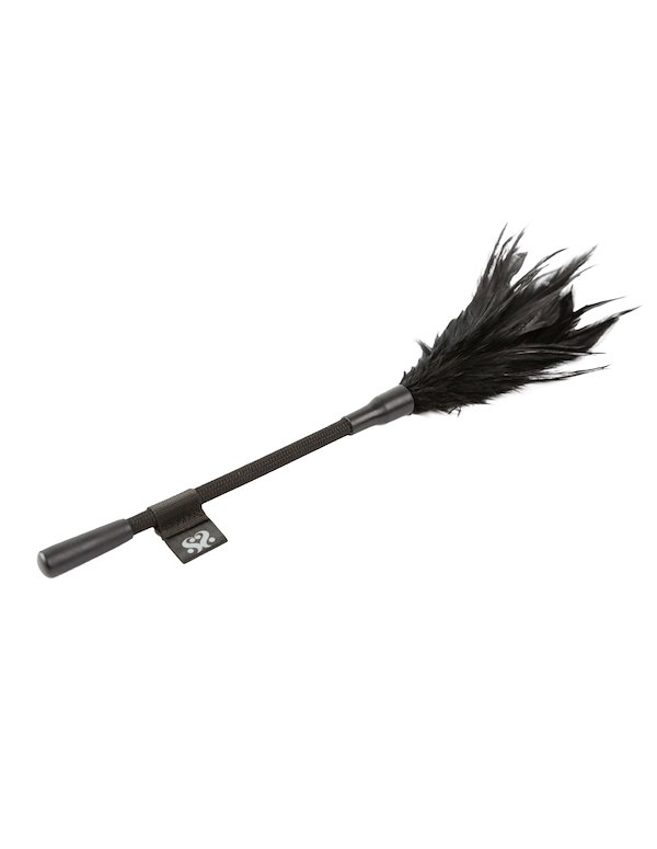 SEI MIO - TICKLED KINK - SOFT MINI FEATHER TICKLER ALT1 view Color: BK