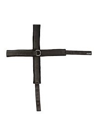 Alternate back view of SEI MIO - CROSS PURPOSES - UNIQUE OVER-WRAP CROSS CUFF RESTRAINTS