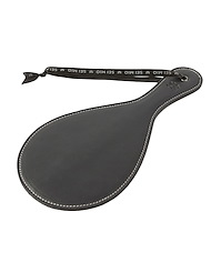 Front view of SEI MIO - ROUNDLY CHASTISED - BROAD CIRCULAR SPANKING PADDLE