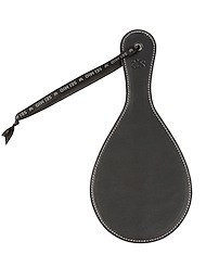 Alternate back view of SEI MIO - ROUNDLY CHASTISED - BROAD CIRCULAR SPANKING PADDLE