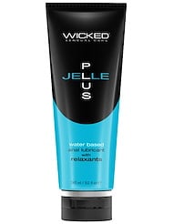 Front view of JELLE PLUS WATER BASED ANAL LUBRICANT 8 OZ