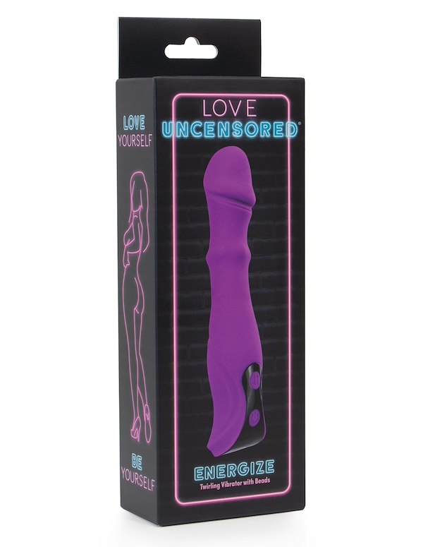 LOVE UNCENSORED - ENERGIZE TWIRLING VIBRATOR WITH BEADS ALT5 view Color: PR