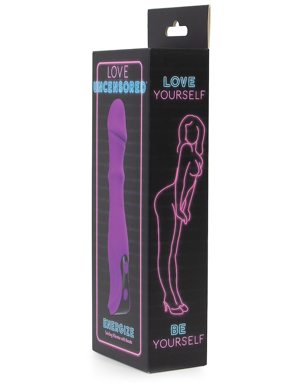 LOVE UNCENSORED - ENERGIZE TWIRLING VIBRATOR WITH BEADS ALT6 view Color: PR