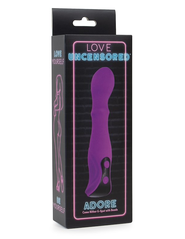 LOVE UNCENSORED - ADORE COME HITHER G-SPOT WITH BEADS ALT5 view Color: PR