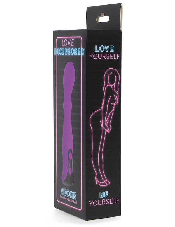 LOVE UNCENSORED - ADORE COME HITHER G-SPOT WITH BEADS ALT6 view Color: PR