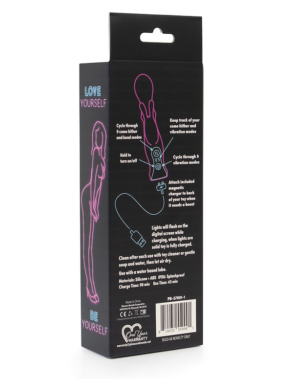 LOVE UNCENSORED - CARESS COME HITHER RABBIT WITH BEADS - PB-57001-1-3354 |  Lover's Lane