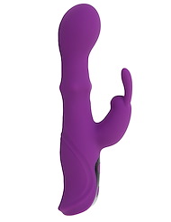 Alternate front view of LOVE UNCENSORED - CARESS COME HITHER RABBIT WITH BEADS