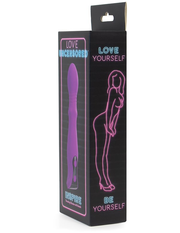 LOVE UNCENSORED - INSPIRE THRUSTING VIBRATOR WITH BEADS ALT6 view Color: PR