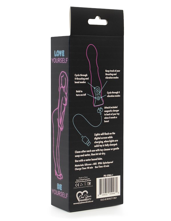 LOVE UNCENSORED - INSPIRE THRUSTING VIBRATOR WITH BEADS ALT7 view Color: PR