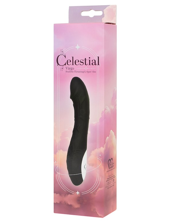 CELESTIAL - VIRGO REALISTIC THRUSTING G-SPOT VIBE ALT2 view Color: BW