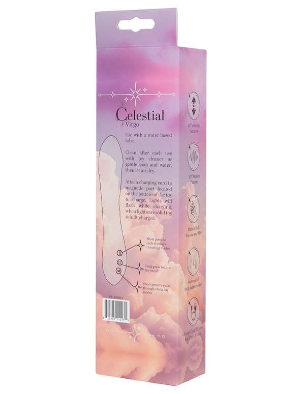 CELESTIAL - VIRGO REALISTIC THRUSTING G-SPOT VIBE ALT3 view Color: BW