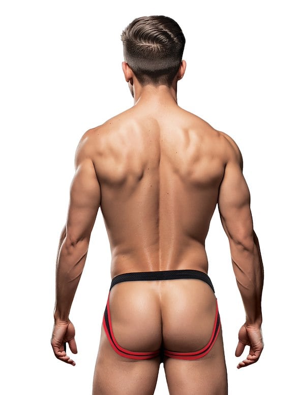 Envy Black Sport Mesh Jock ALT1 view Color: BK