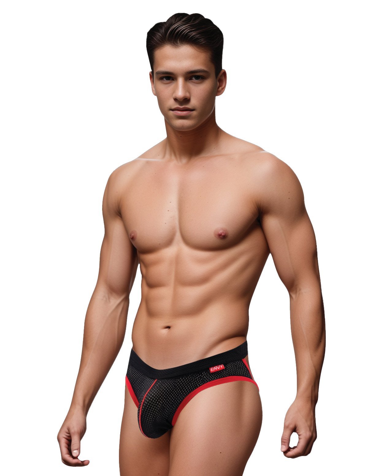 alternate image for Envy Black Sport Mesh Jock