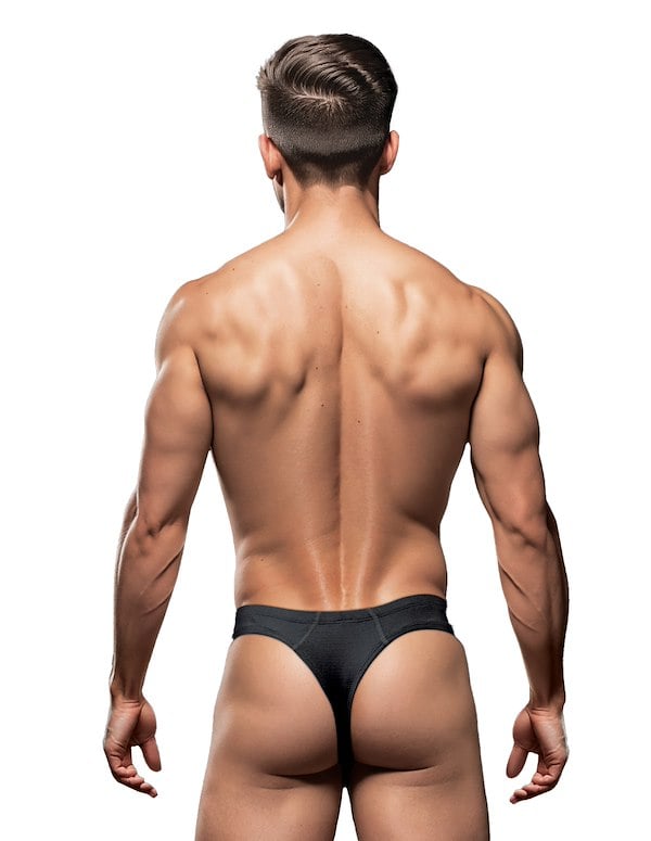Envy Sexy Slinky Black Thong ALT1 view Color: BK