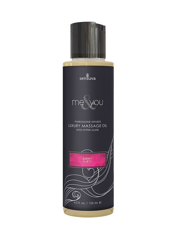 Me & You - Berry Flirty 4.2 Oz Massage Oil default view Color: NC