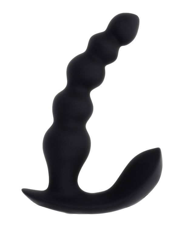 Bead Me Up Vibrating Beaded Anal Plug ALT3 view Color: BK
