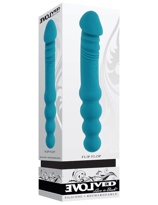 Flip Flop Double Ended Vibrator ALT2 view Color: TL