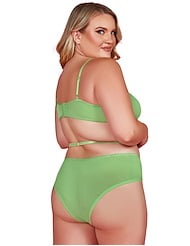 Alternate back view of GOLDEN COAST PLUS SIZE TEDDY