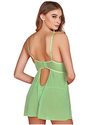 Alternate back view of GOLDEN COAST BABYDOLL