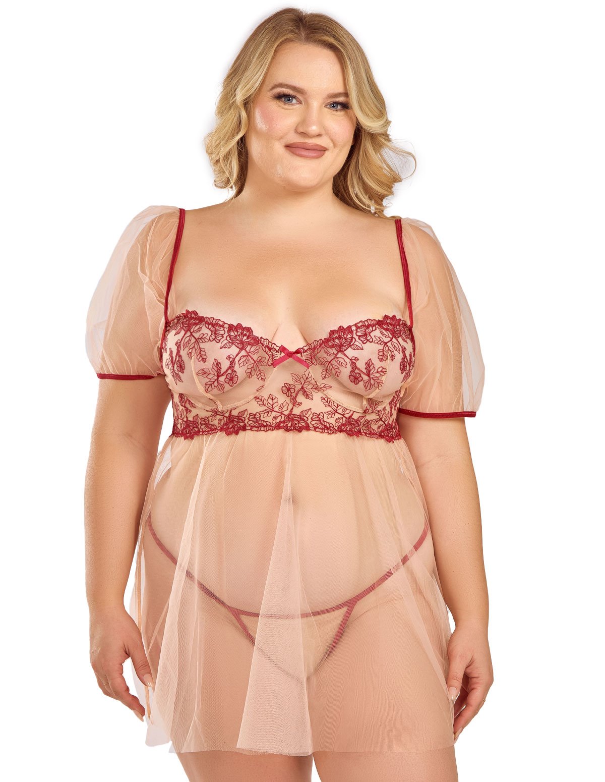 alternate image for MARIBELLE PLUS SIZE BABYDOLL