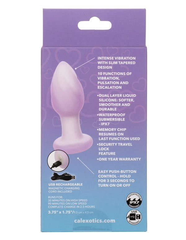 Lavender Haze Vibrating Anal Plug ALT3 view Color: PR