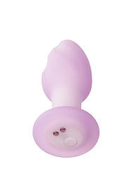 Alternate back view of LAVENDER HAZE VIBRATING ANAL PLUG