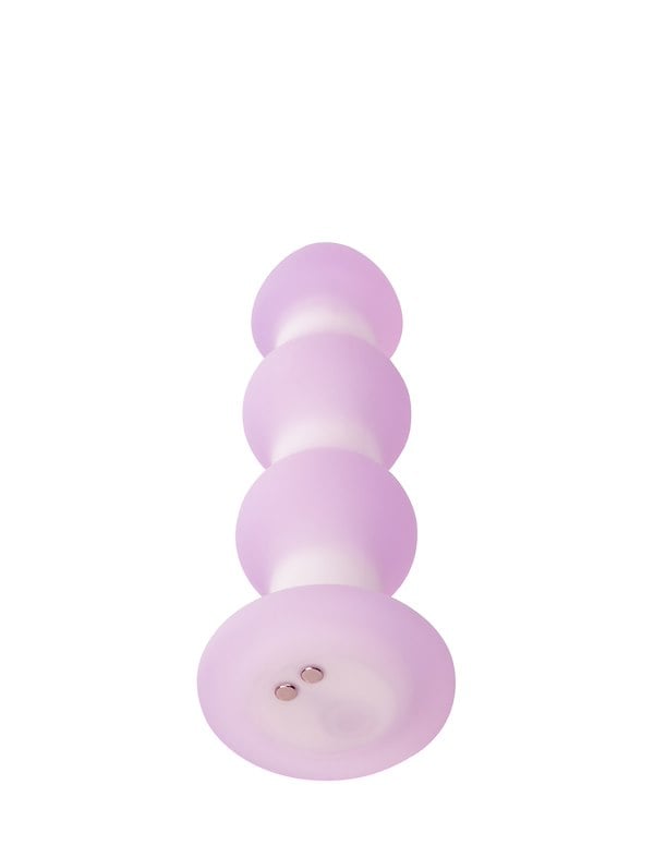 Lavender Haze Vibrating Beaded Anal Plug ALT1 view Color: PR