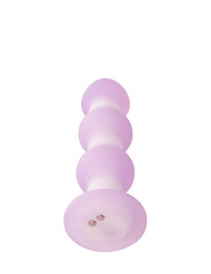 Alternate back view of LAVENDER HAZE VIBRATING BEADED ANAL PLUG