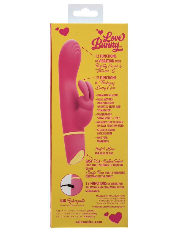 Love Bunny - Vibrating G Bunny ALT3 view Color: PK