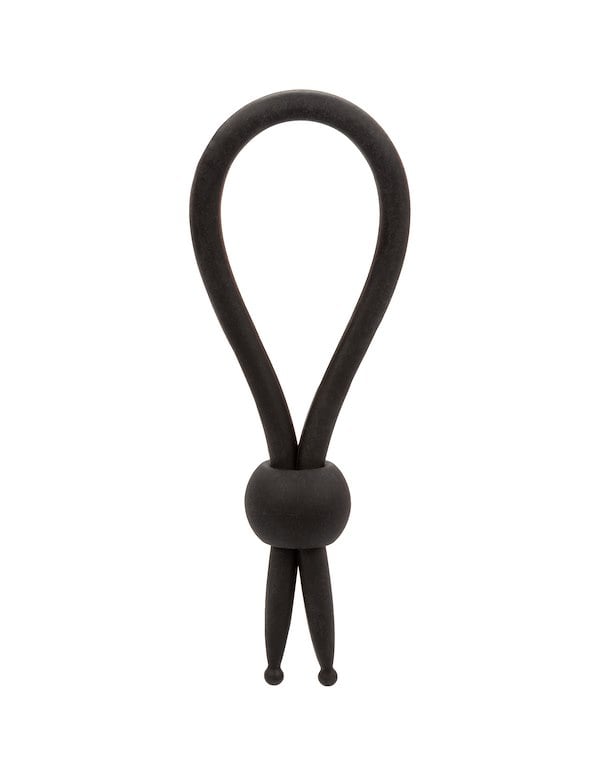 Alpha - Black Liquid Silicone Lasso Ring ALT1 view Color: BK