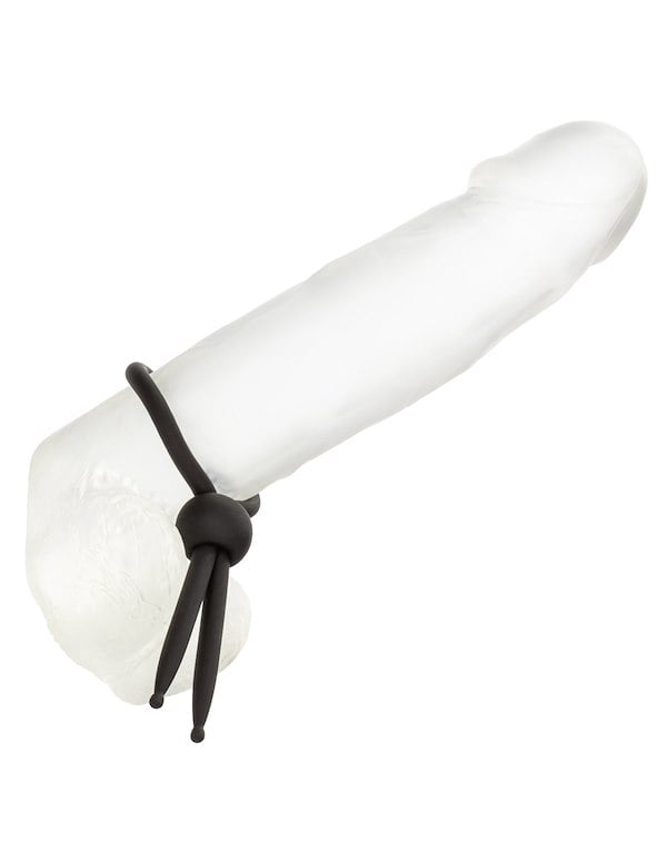 Alpha - Black Liquid Silicone Lasso Ring ALT4 view Color: BK