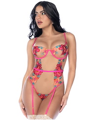 Front view of SEDUCTIVE GARDEN TEDDY