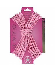 Alternate front view of OUCH PINK BONDAGE ROPE - 10M